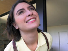 Sweet Angeline Red gets a POV fuck from her stepdad