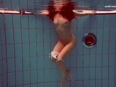 Underwater Show featuring dream girl's brunette petite video