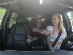 Polish driver Natasha Starr craves for hard cock of passenger