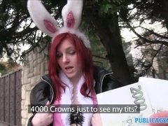 Frolic Easter Bunny Girl Gets Fucked For Cash On The Street