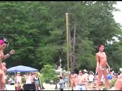 Strippers Pop Beaver in Public - Nudes-A-Poppin REMIX: