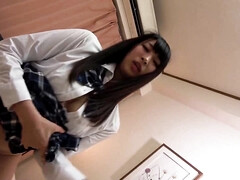Japanese schoolgirl Kokone gets screwed in bed