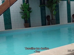 Hidden Cam catches Aventuras getting it on in a private pool