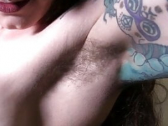 Unshaved girl's body tour