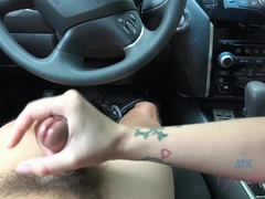 Gia gives you a handjob in the car