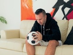 Pretty soccer babe Alina Lopez gets gently fucked on the couch