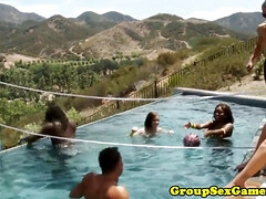 Check out these real teens interviewed after a wild pool party in a bikini orgy!