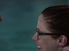 Girl At The Pool - August Ames and Penny pax