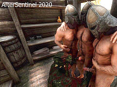 Skyrim: Geared Guards and a Scalie fondle