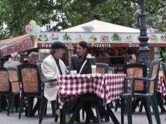 European teen fucked by old man she met at pizzeria