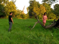 Sex Close To The Nature - Amateur outdoor hardcore with cumshot