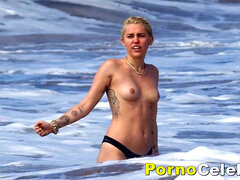 Candid, celeb pussy, miley cyrus nude