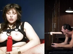 Estella Bathory coerces Tony Orlando into sex with the machine