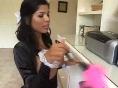 Latin maid gets fucked