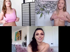 Compilation, Fingering, Kissing, Licking, Pussy, Stripping, Teen, Webcam