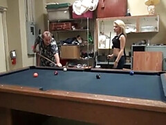 Hope Harper Blowjob & Cowgirl Fun on Pool Table - Jw Ties Fucks Hard