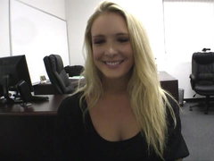 Amateur, Blonde, Blowjob, Cute, Innocent, Office, Reality, Skinny