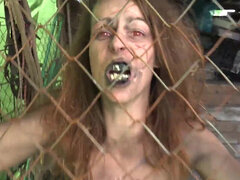 Horror rough cage sex with wild girl