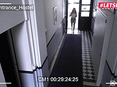 Big Tits Katarina Rina Caught By Security Guard Masturbating