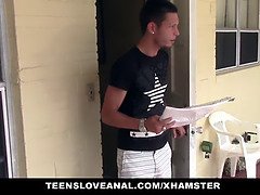 Anal, Brunette, Komme på ansigtet, Hd, Mager, Teenager, Teenager anal, Bryster