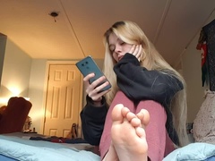 Amateur, Blonde, Feet, Femdom, Hd, Pov, Solo, Teen