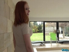 Redhead Brit fucks for posh villa