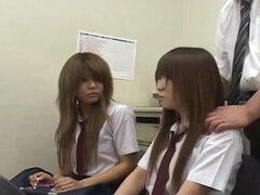 Japanese Schoolgirls Caught Stealing And Get Made Love