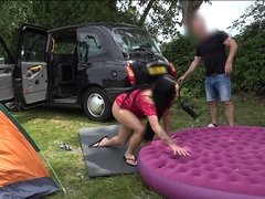 Amateur, Big tits, Car, Dress, Licking, Outdoor, Pussy, Spanking
