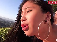 Asian Real Estate Step Sisters Ember Snow And Jade Kush Taboo Threesome With Their Client Logan Long