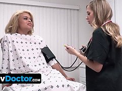 Doctor, Office, Pussy, Riding, Skinny, Threesome, Tits, Uniform
