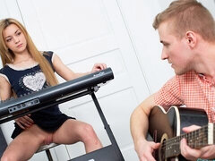 Music teens jamming and fucking