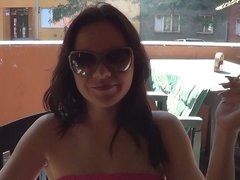 Grosse bite, Brunette brune, Couple, Tchèque, Fait maison, Masturbation, Seins naturels, Pov