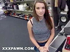 hardcore PAWN - Desperate babe Naomi Alice Gets pulverized In A Pawn Shop For Quick Cash