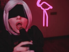 Bbc nier automata cosplay bbc blowjob