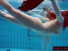 18, Blonde, Nude, Nudist, Pool, Public, Teen, Underwater
