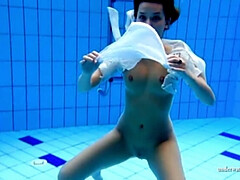 Big tits, Brunette, Czech, Dress, Female, Fetish, Teen, Underwater