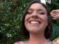 Anal, Grosse bite, Gros seins, Sucer une bite, Brunette brune, Tir de sperme, Hard, Hd