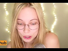 Blonde, Gode, Conversation vulgaire, Lunettes, Branlette thaïlandaise, Hd, Solo, Allumeuse