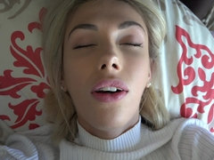 Blonde, Doigter, Hard, Hd, Pov, Chatte, Rasée, Nénés