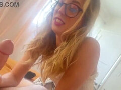 Blowjob, Cumshot, Cute, Family, Glasses, Pov, Riding, Teen