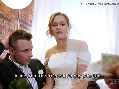 Bride, Cuckold, Dress, Hardcore, Money, Stockings, Teen, Wedding