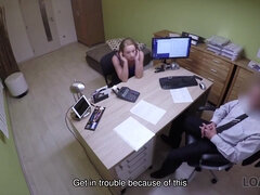 LOAN4K. 18Yo Schoolgirl naive chick gets copulated on the desk