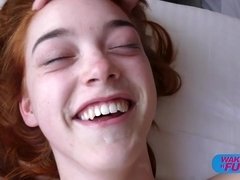 Anal, Blowjob, Cute, Hardcore, Redhead, Skinny, Teen, Threesome