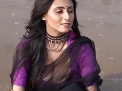 Saree Somudro Hot Edit Maria Black Saree