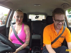 Fake Driving School - Big Knockers Babe Rides To Pass 1 - Ryan Ryder