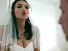 Filthy bride Bella Rolland gets banged on the wedding