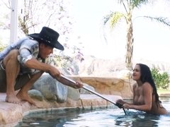 Kimberly is fucking a pool guy