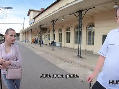 Cash for cash: Unforgiving czech couple gives a young girl a ride for some cash