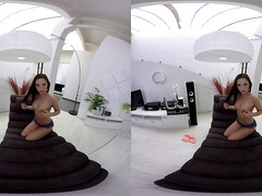 Sexy brunette Kristy Black - Relax With Kristy solo POV VR masturbation