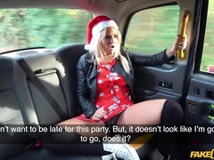 Xmas fuck in the cab with steamy Louise Lee